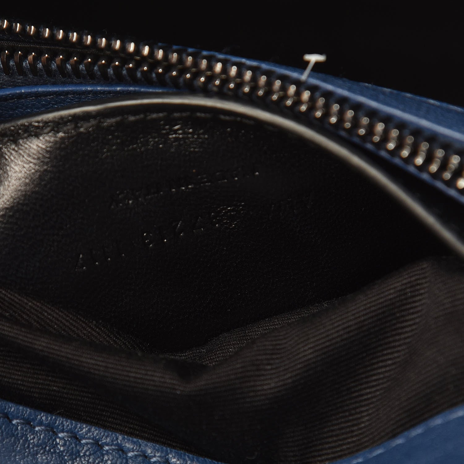 Saint Laurent Sheepskin Matelasse Monogram Medium College Bag Navy 7 of 9