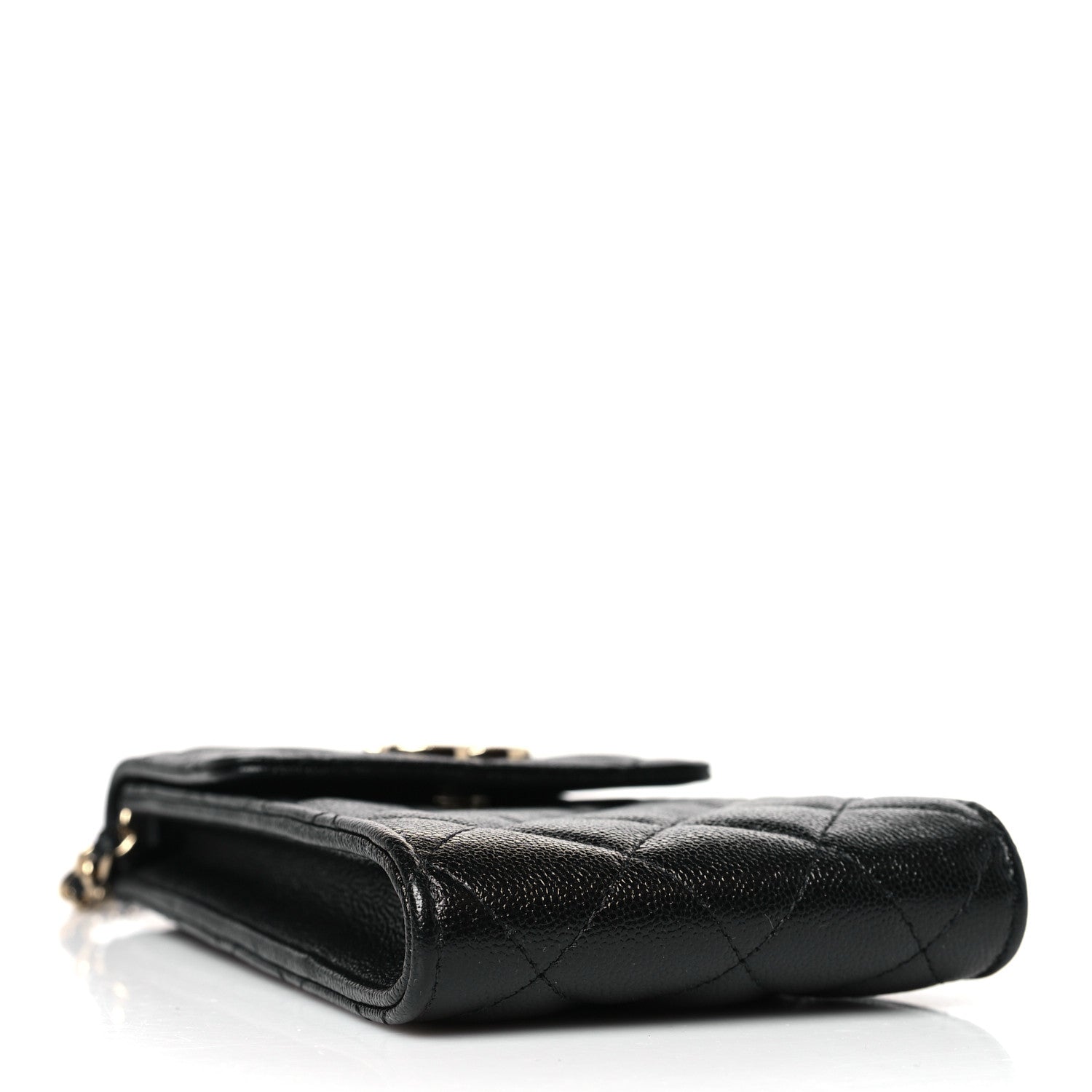 Chanel Caviar Quilted CC Airpods Pro and Phone Case With Chain Black 4 of 10