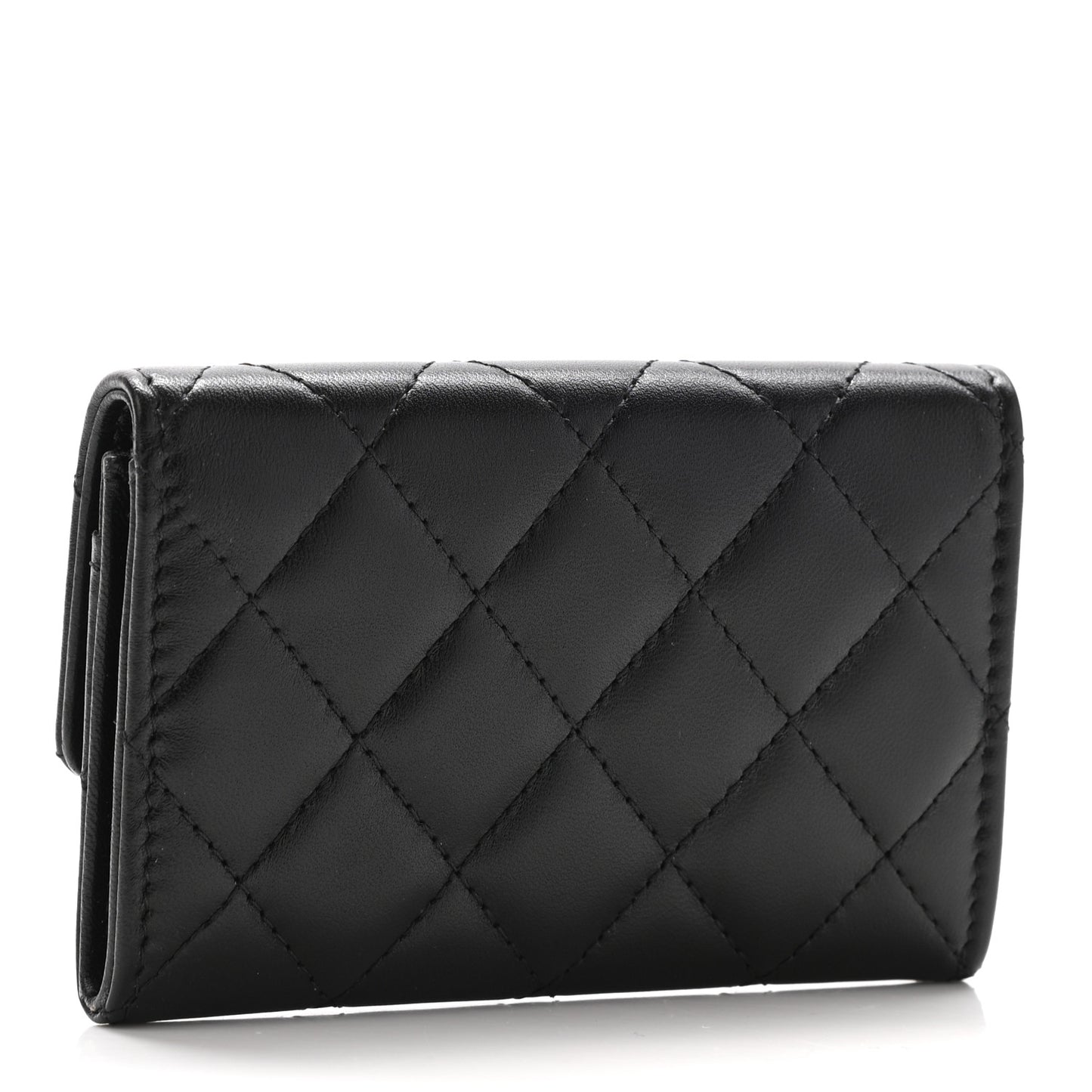 Quilted Medallion CC Card Holder Black