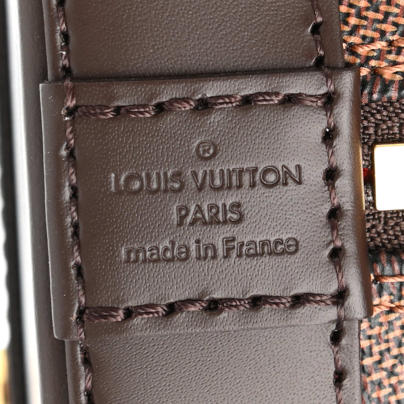 Louis Vuitton Damier Ebene Alma BB 6 of 10