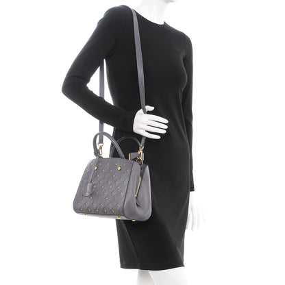 Louis Vuitton Empreinte Studded Montaigne BB Gris Silver 2 of 9