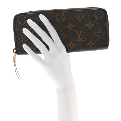 Louis Vuitton Monogram Clemence Wallet Rose Ballerine 2 of 11