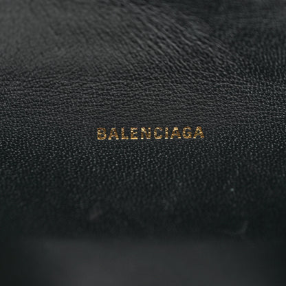 Balenciaga Shiny Box Calfskin Hourglass Top Handle Bag XS Black 6 of 10