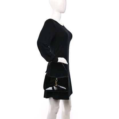 Saint Laurent Patent Le 5 A 7 Hobo Black 2 of 10