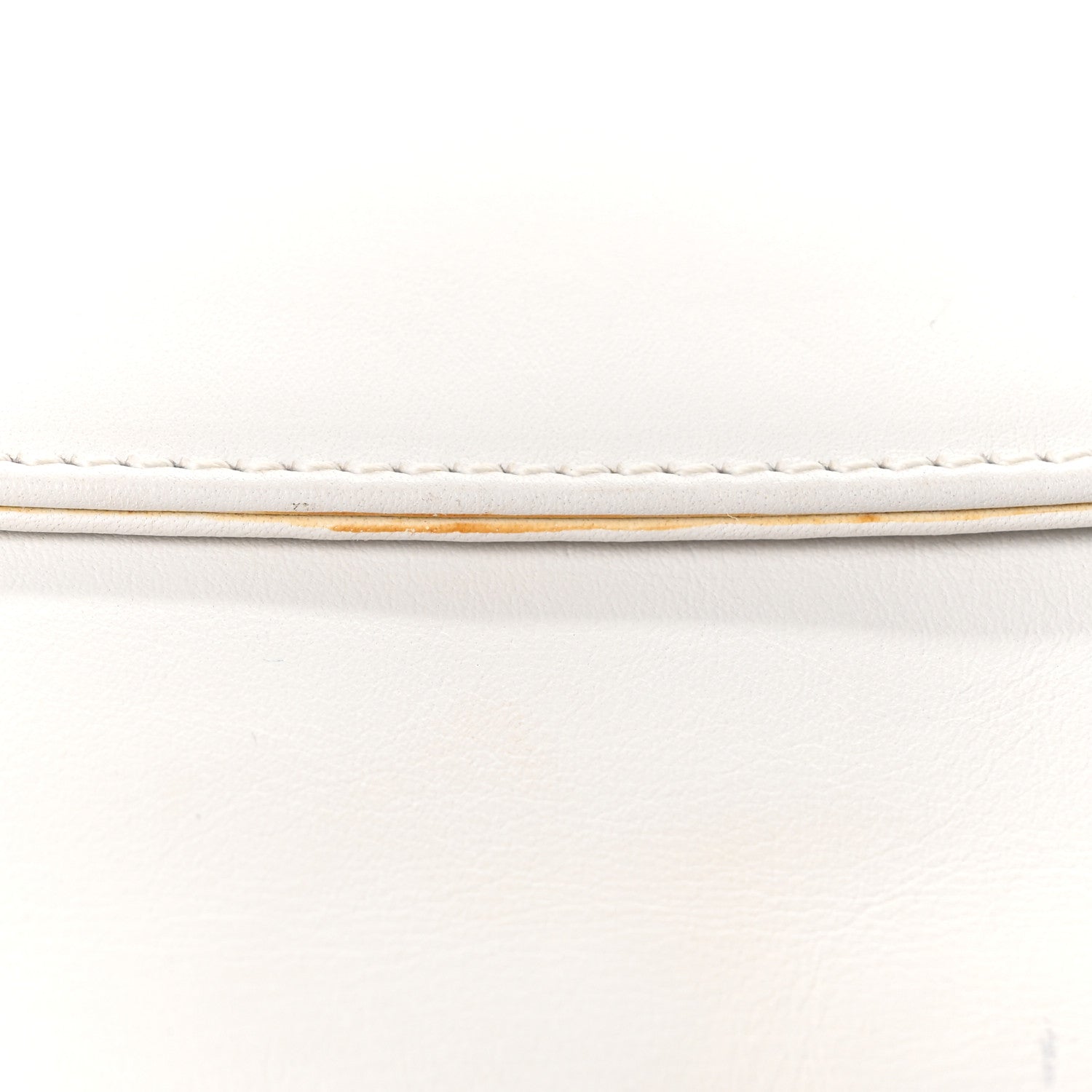 Chanel Calfskin Flap Shoulder Bag White Black 12 of 12