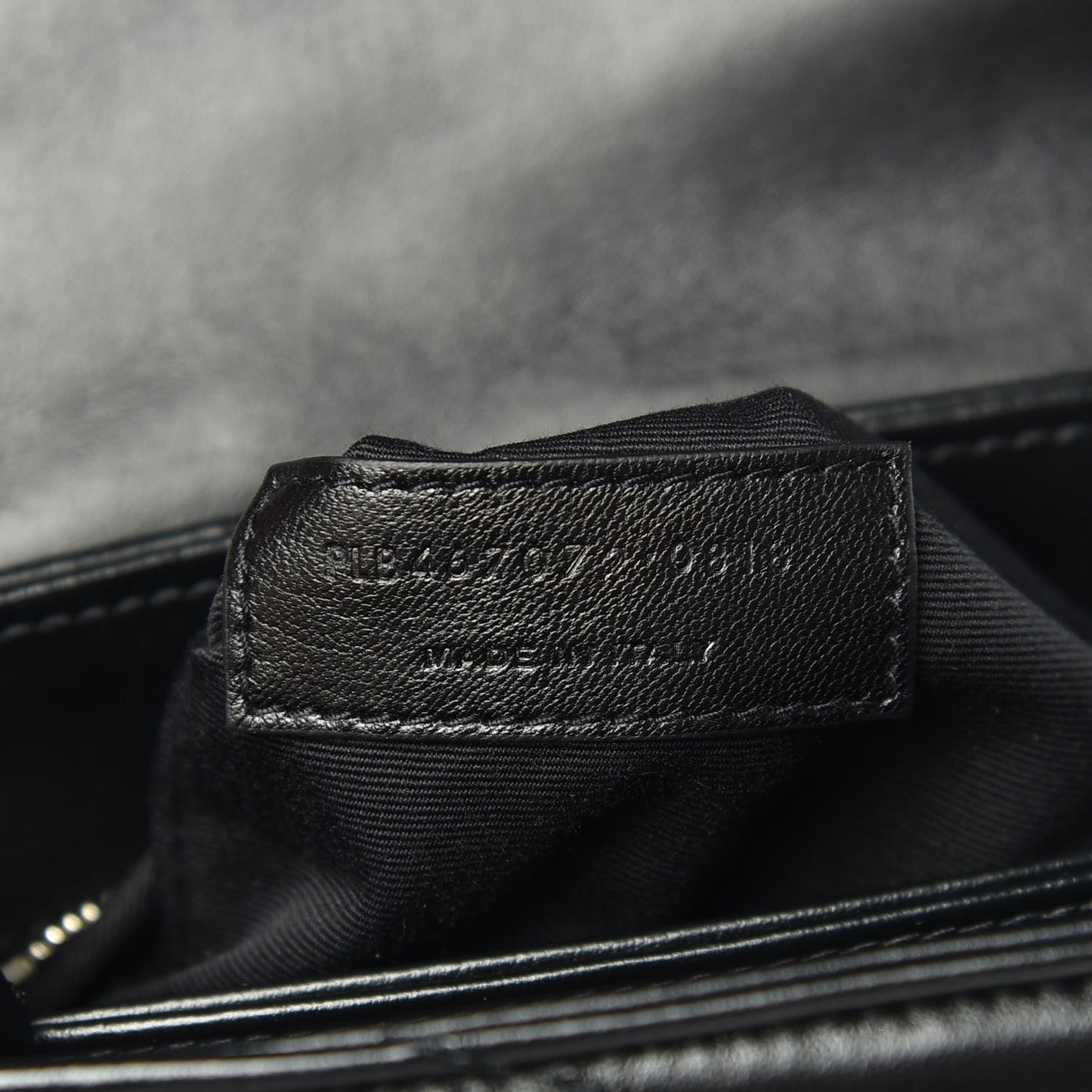 Calfskin Y Quilted Monogram Toy Loulou Crossbody Bag Black