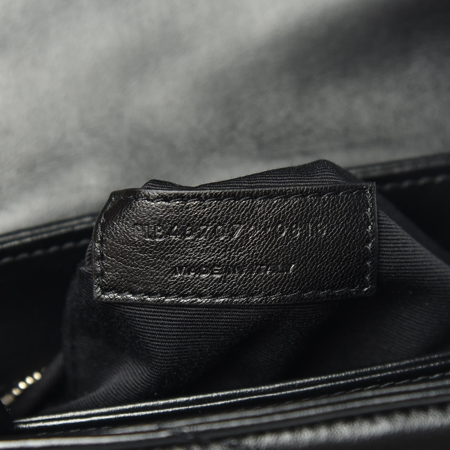 Saint Laurent Calfskin Y Quilted Monogram Toy Loulou Crossbody Bag Black 7 of 10