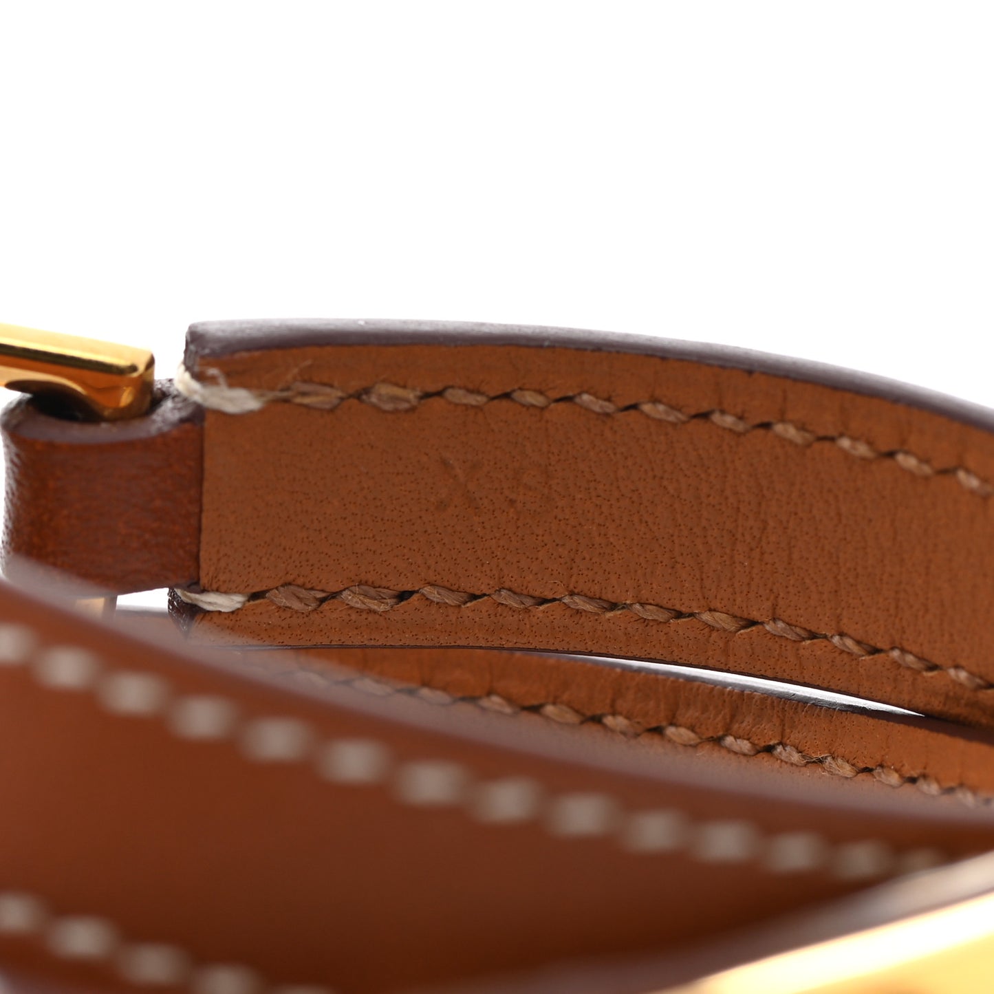 Barenia Rivale Double Tour Bracelet XS Fauve