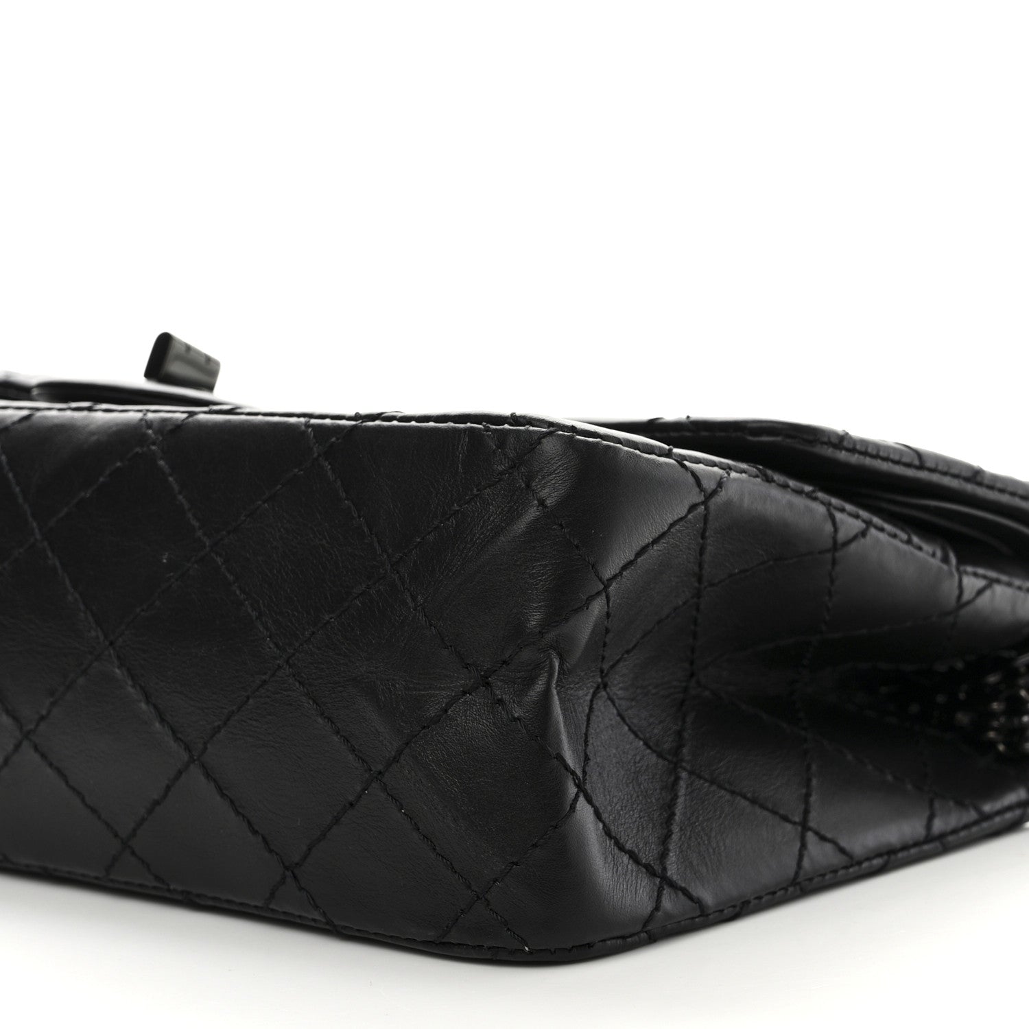 Chanel Aged Calfskin Quilted 2.55 Reissue 225 Flap So Black 10 of 10