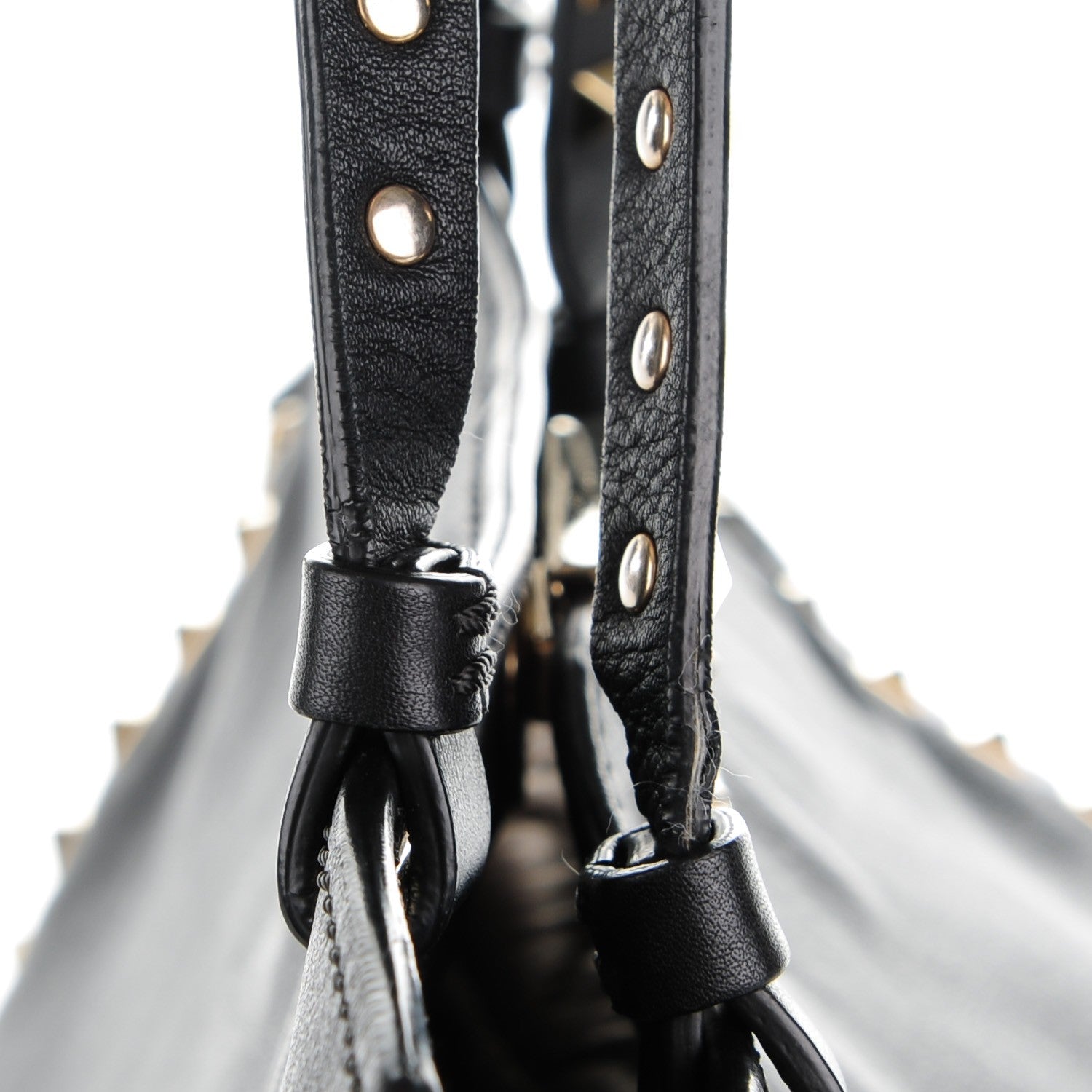 Valentino Garavani Vitello Medium Rockstud Tote Black 9 of 11