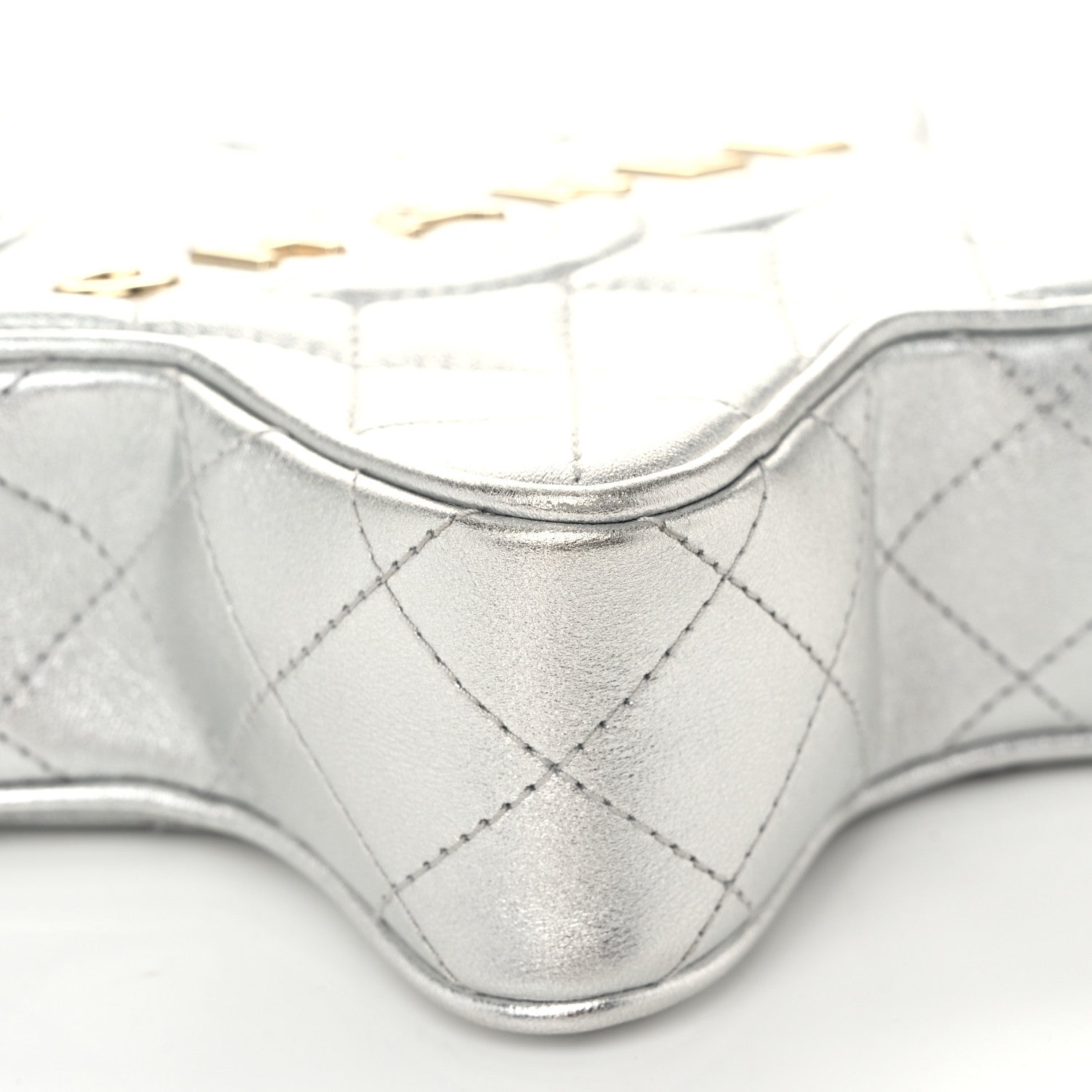 Chanel Metallic Lambskin Walk Of Fame Bag Silver 9 of 10