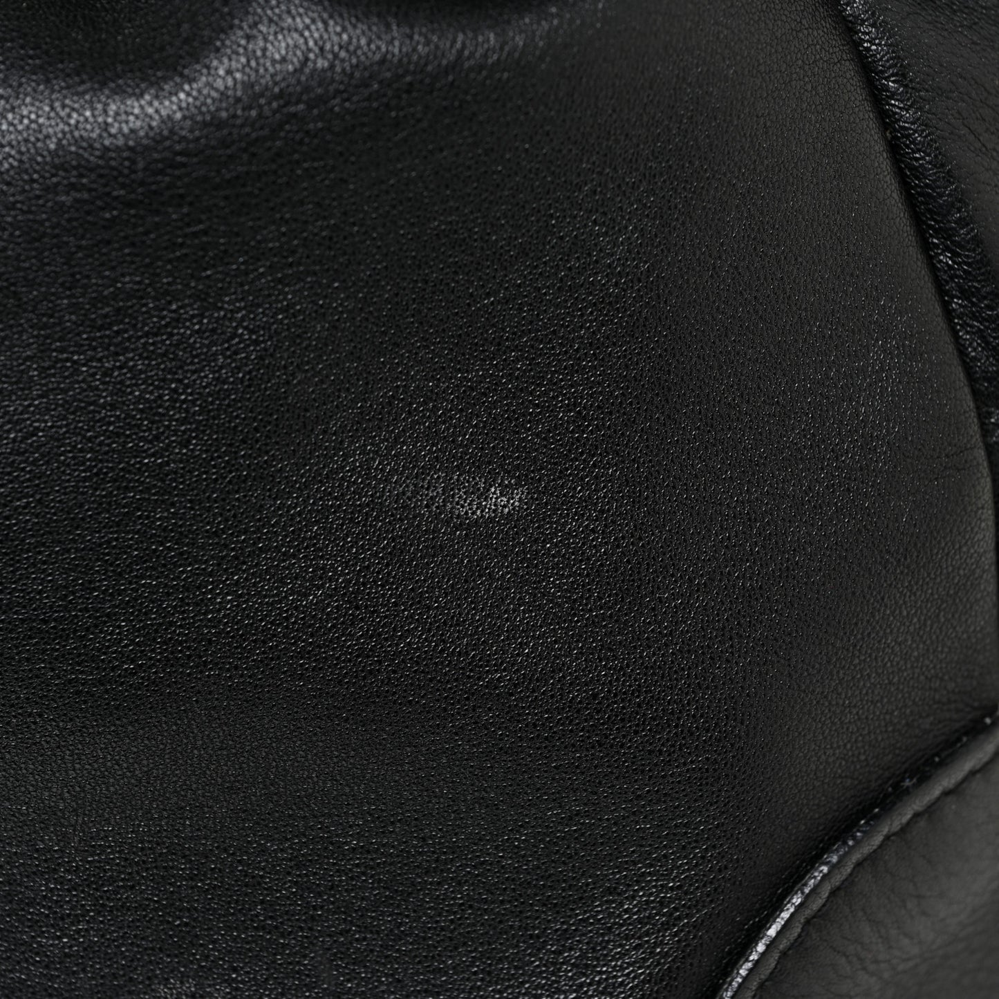 Soft Calf Pleated Two Pocket Hobo Black