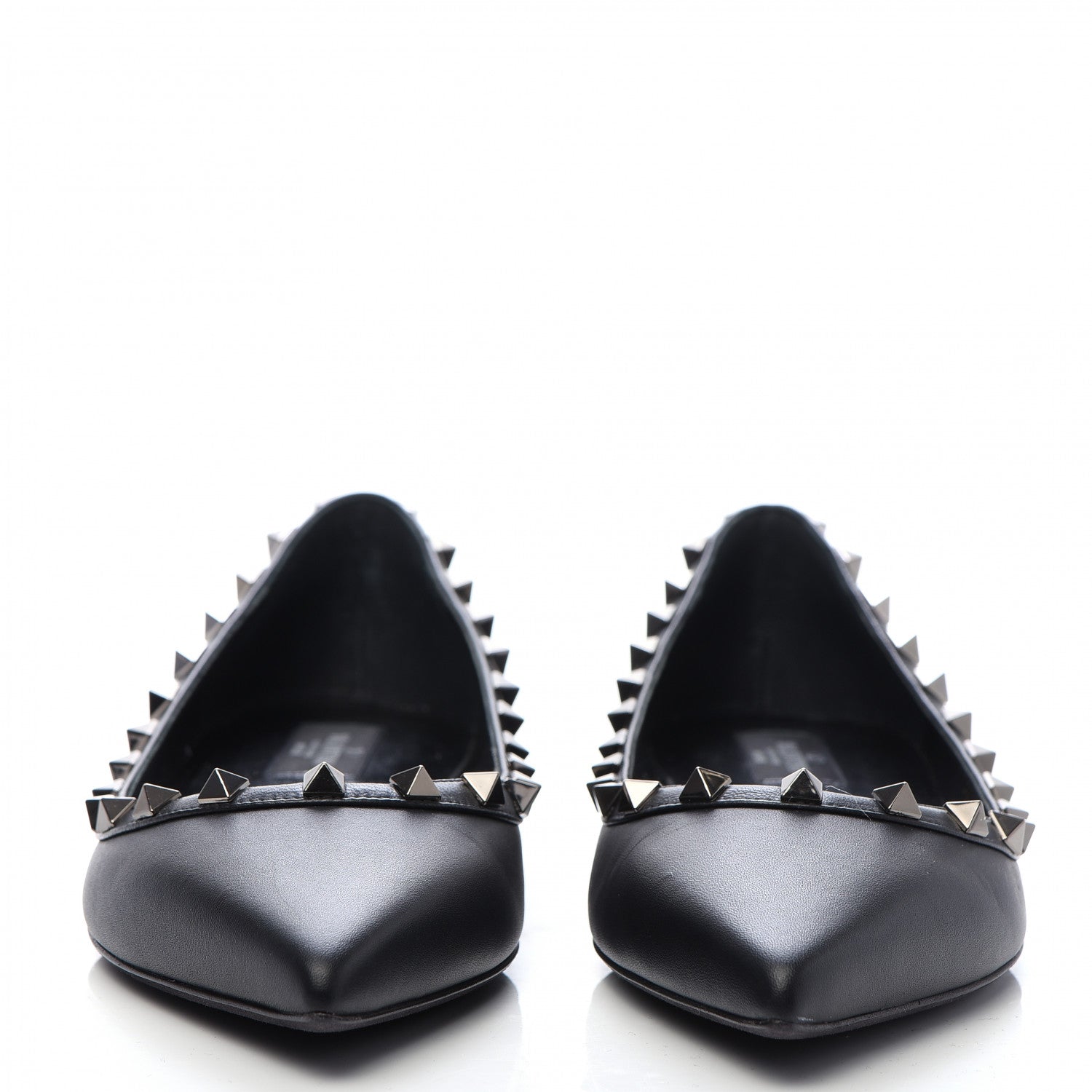 Valentino Garavani Nappa Rockstud Ballerina Flats 39 Black 2 of 8