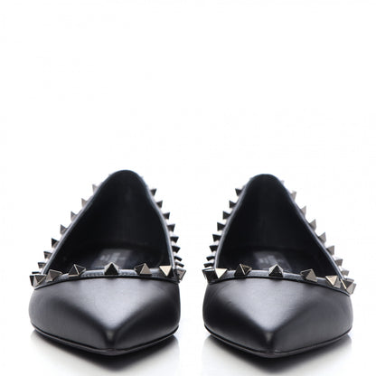 Valentino Garavani Nappa Rockstud Ballerina Flats 39 Black 2 of 8