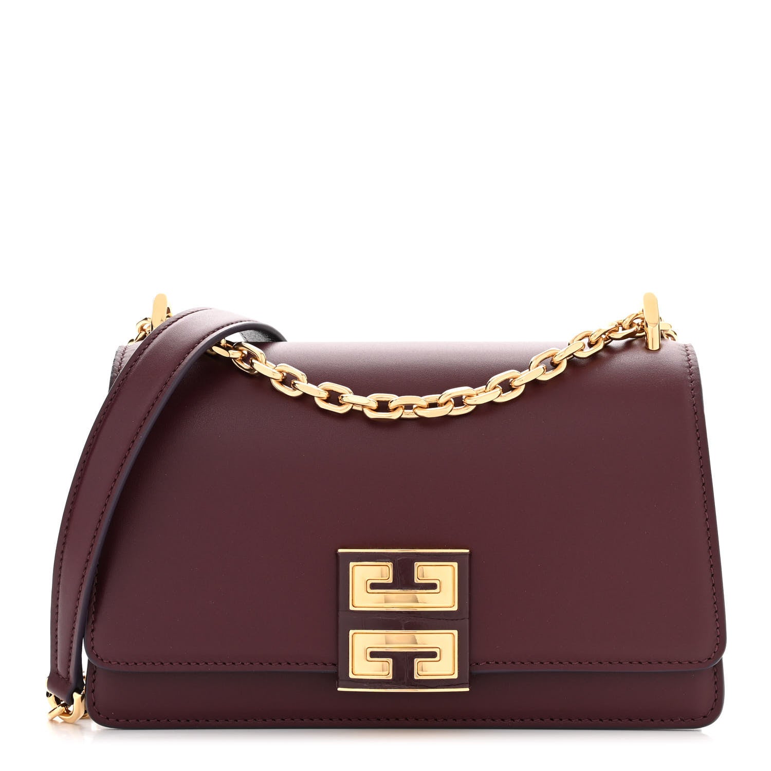 Givenchy Calfskin Small 4G Shoulder Bag Oxblood Red 1 of 9