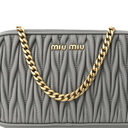 Miu Miu Nappa Matelasse Marsupio Belt Bag Nube 7 of 9