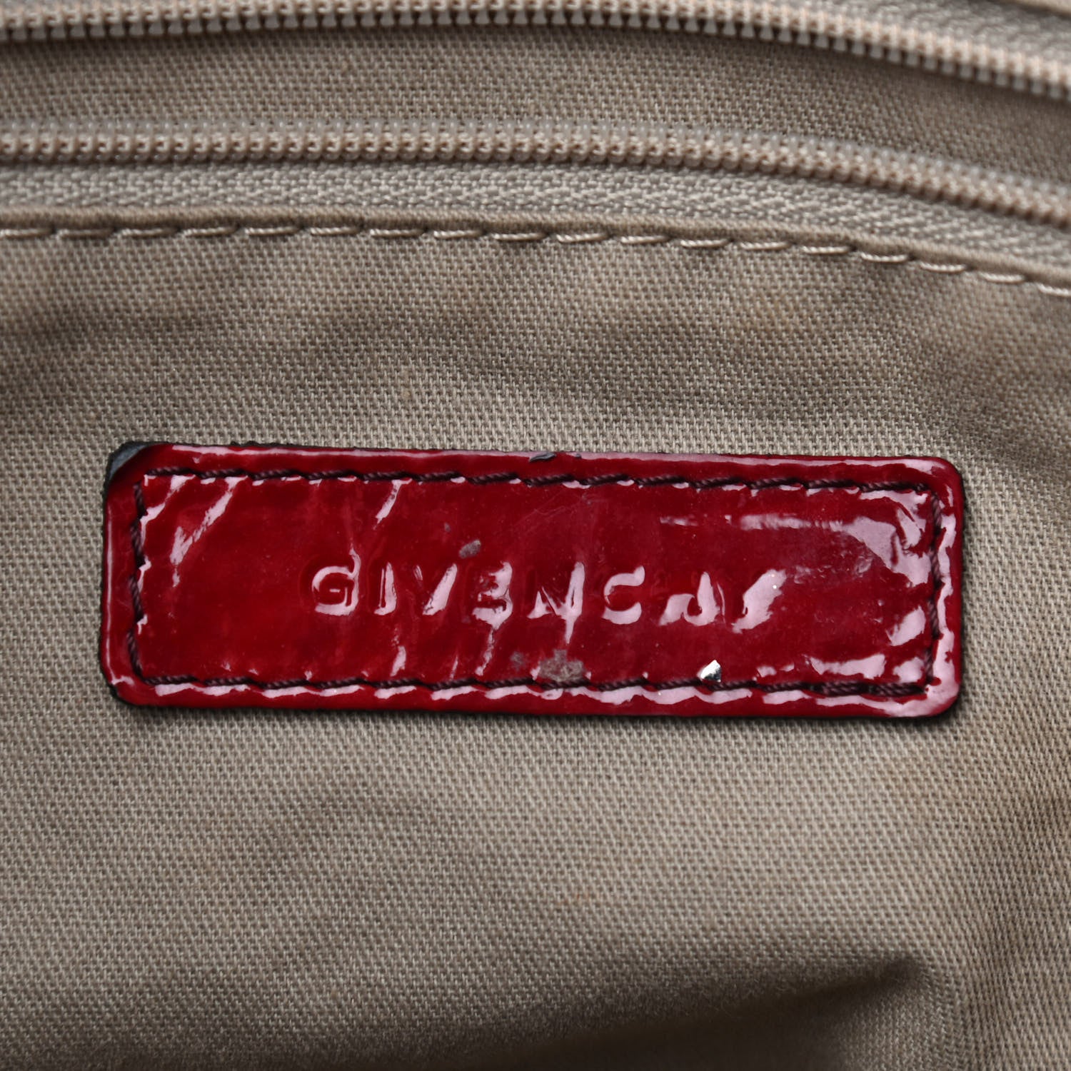 Givenchy Crinkled Patent Calfskin Medium Nightingale Red 6 of 11