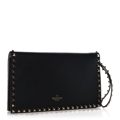 Valentino Garavani Nappa Rockstud Wristlet Clutch Black 3 of 9