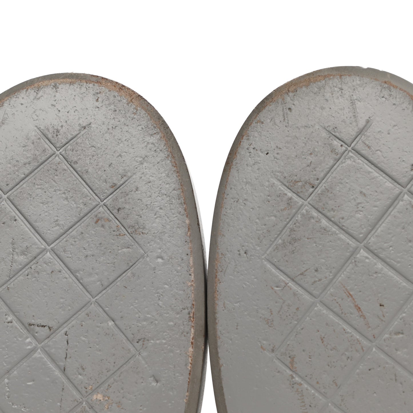 Lambskin Quilted CC Turnlock Loafers 37 Grey