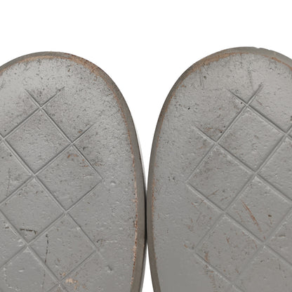 Chanel Lambskin Quilted CC Turnlock Loafers 37 Grey 11 of 13