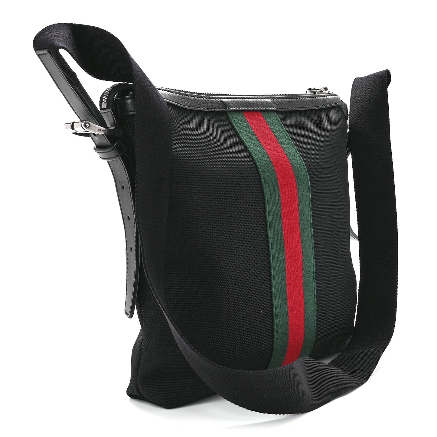 Techno Canvas Web Messenger Bag Black