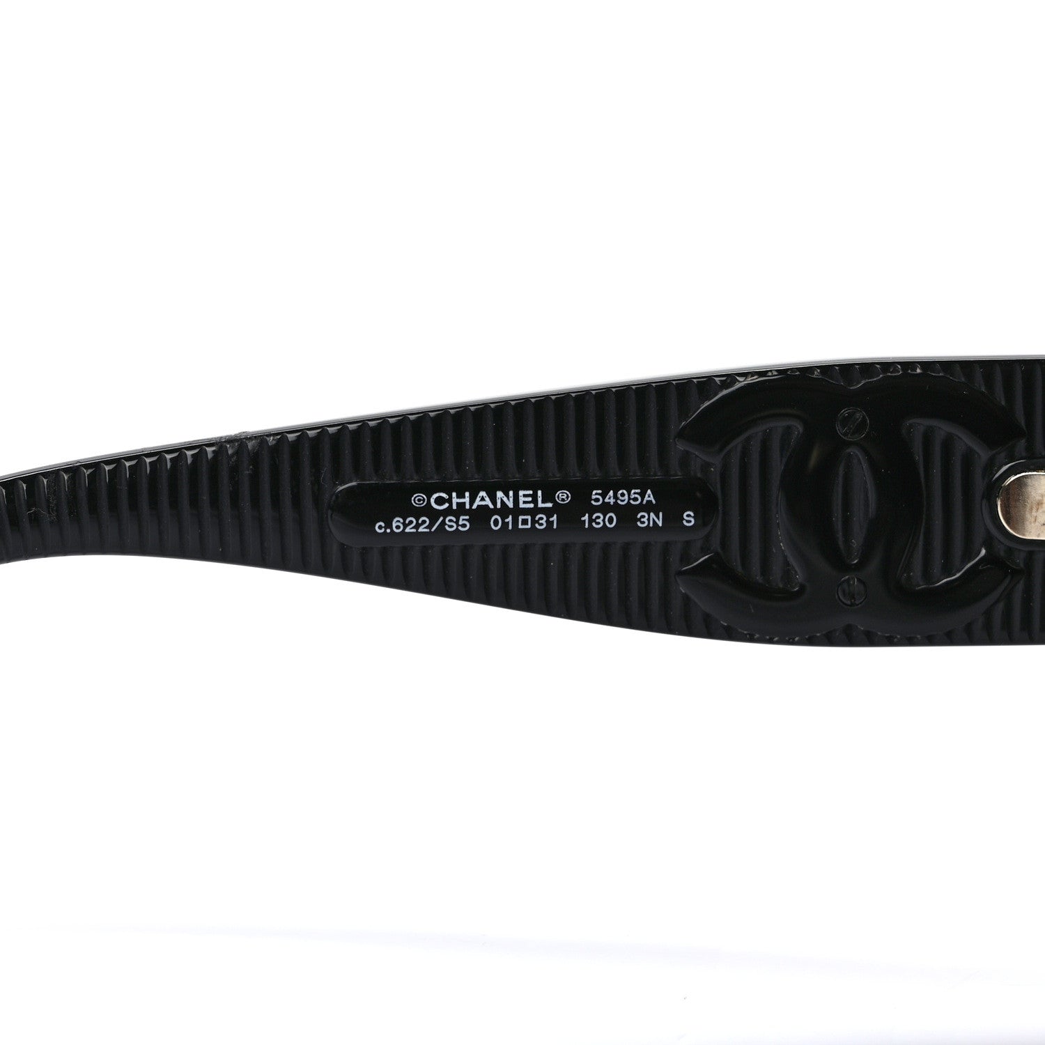 Chanel Acetate Shield Sunglasses 5495 Black 5 of 7