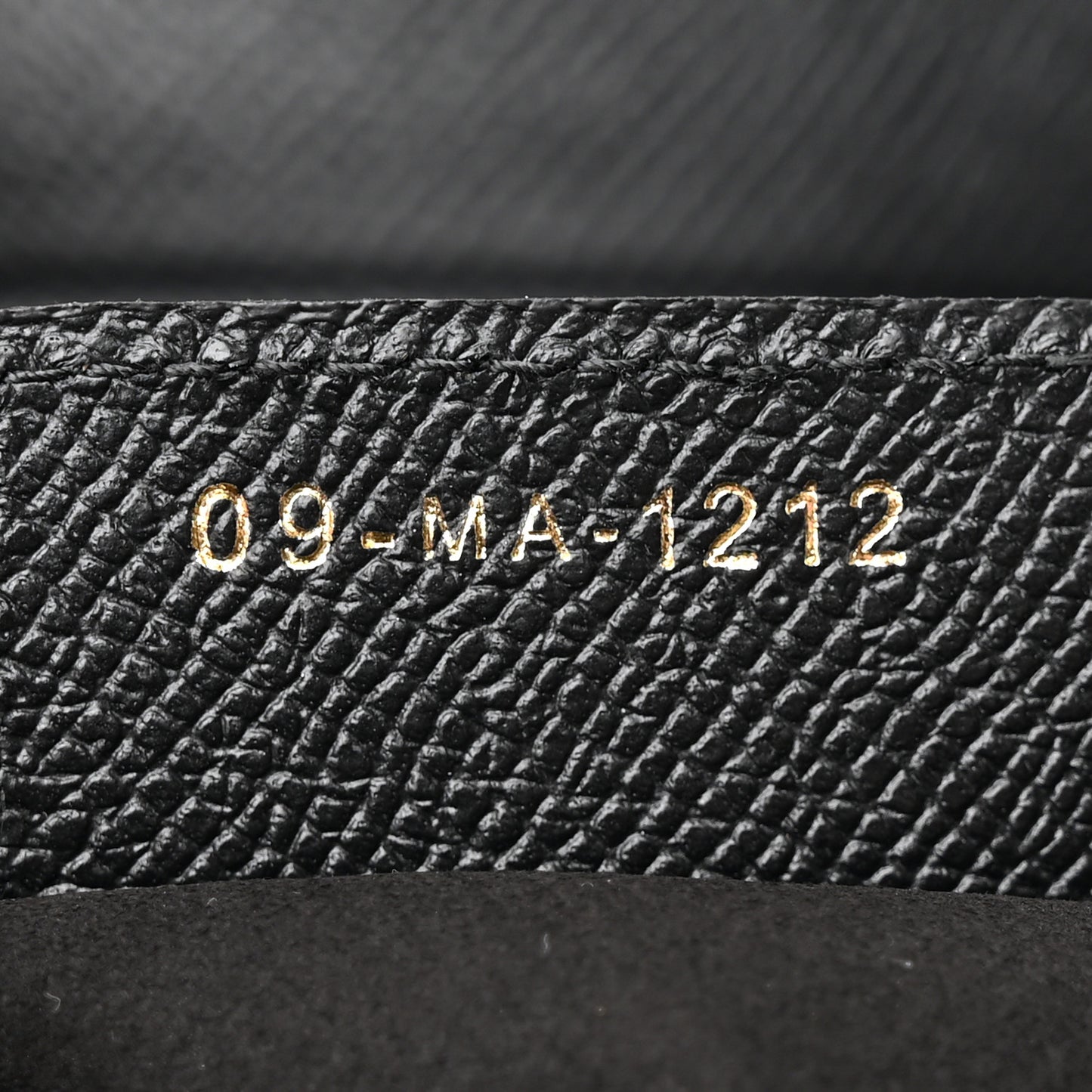 Grained Calfskin Saddle Bag With Strap Black