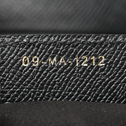 Christian Dior Grained Calfskin Saddle Bag With Strap Black 7 of 12