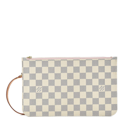 Louis Vuitton Damier Azur Neverfull MM GM Pochette Rose Ballerine 1 of 12
