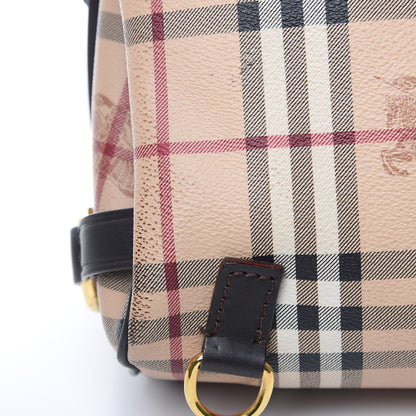 Burberry Haymarket Check Large Bridle Saddle Bag Dark Clove Brown 8 of 14