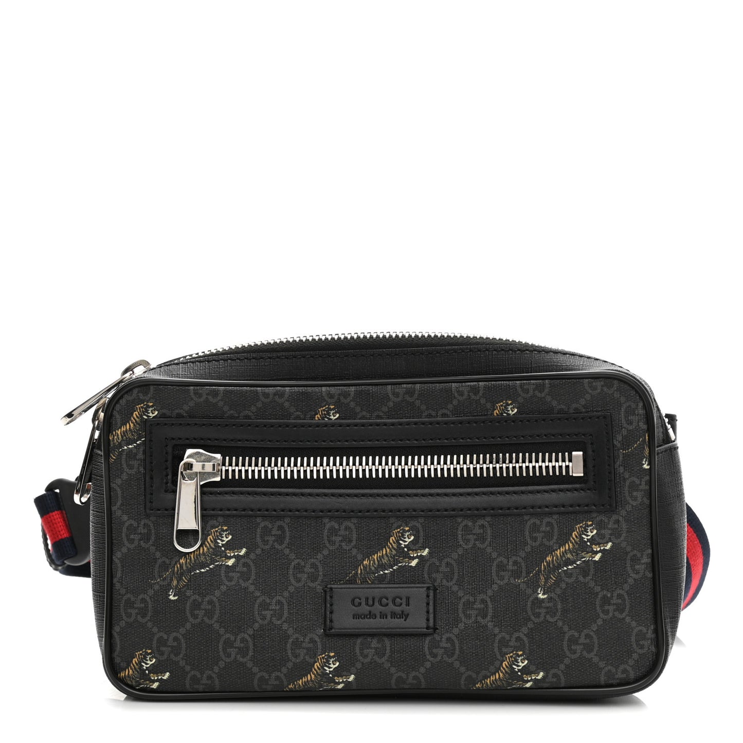 Soft GG Supreme Monogram Tigers Belt Bag Black Multicolor