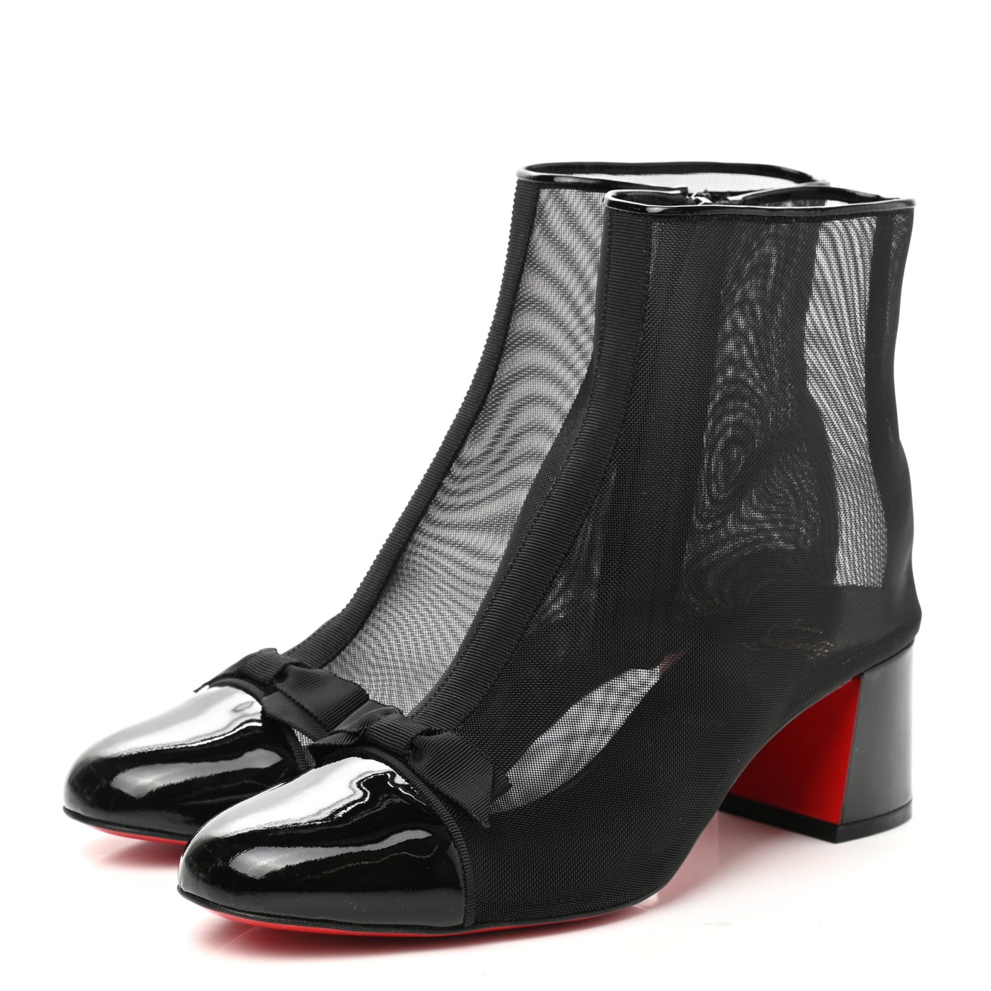 Mesh Checkypoint 55 Booties 40 Black