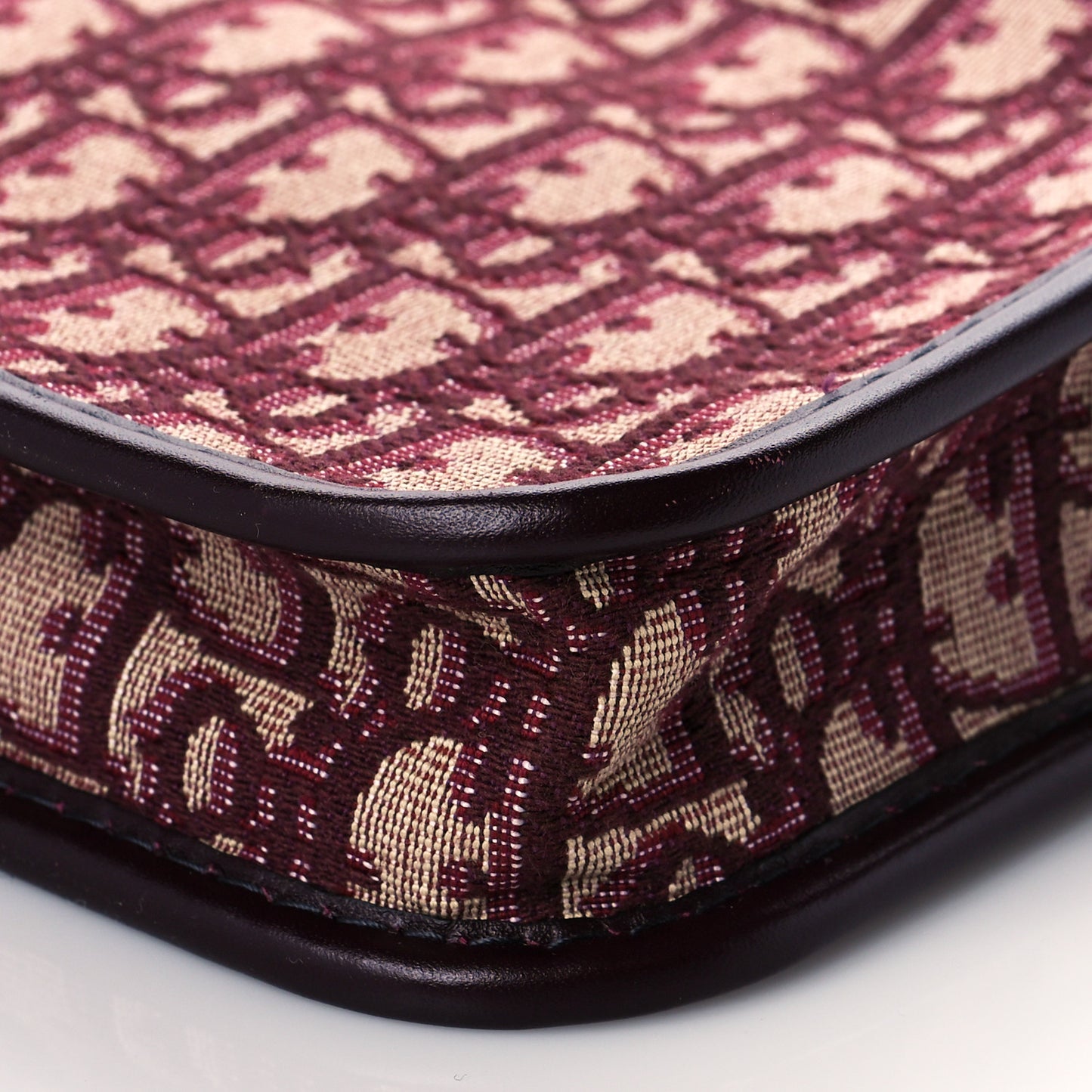 Oblique Diorquake Clutch Burgundy