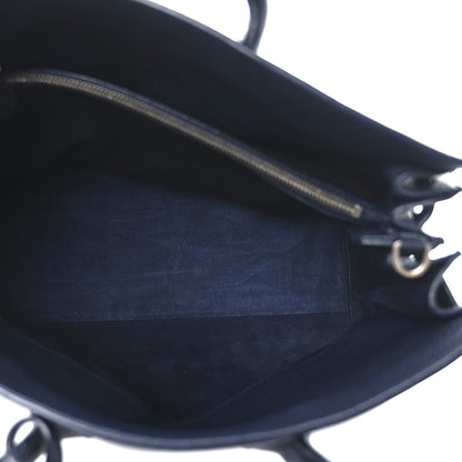 Saint Laurent Grained Calfskin Small Supple Sac De Jour Navy 5 of 9