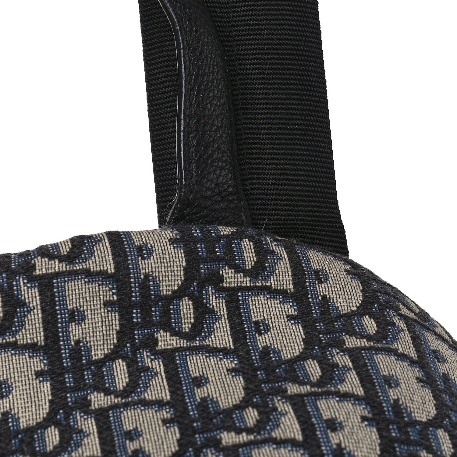 Christian Dior Oblique Calfskin Rider Backpack Beige Black 10 of 11