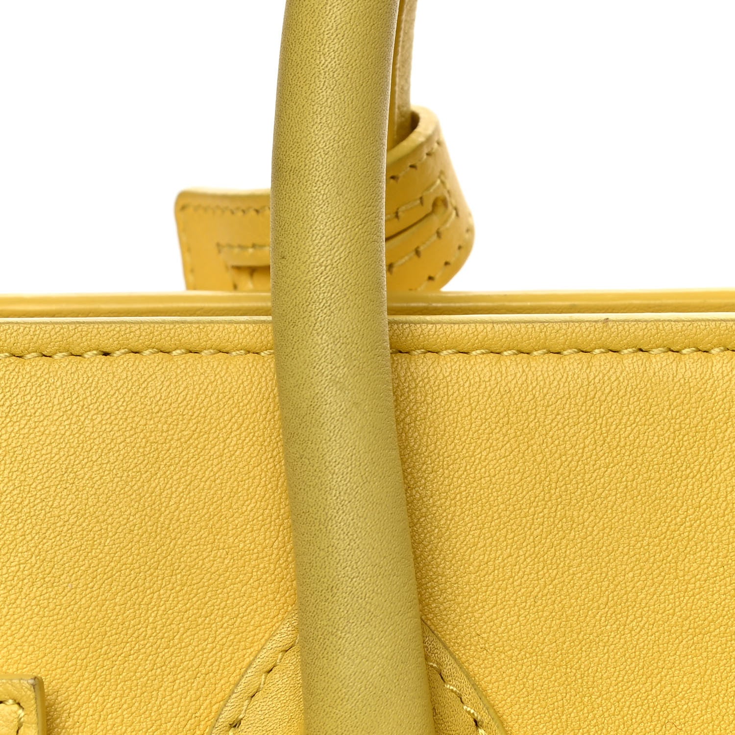 Saint Laurent Calfskin Small Sac De Jour Bag Yellow 15 of 19