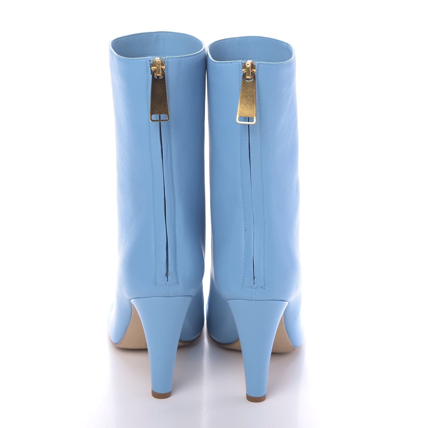 Bottega Veneta Nappa Bloc Ankle Boots 39 Sky Blue 5 of 10