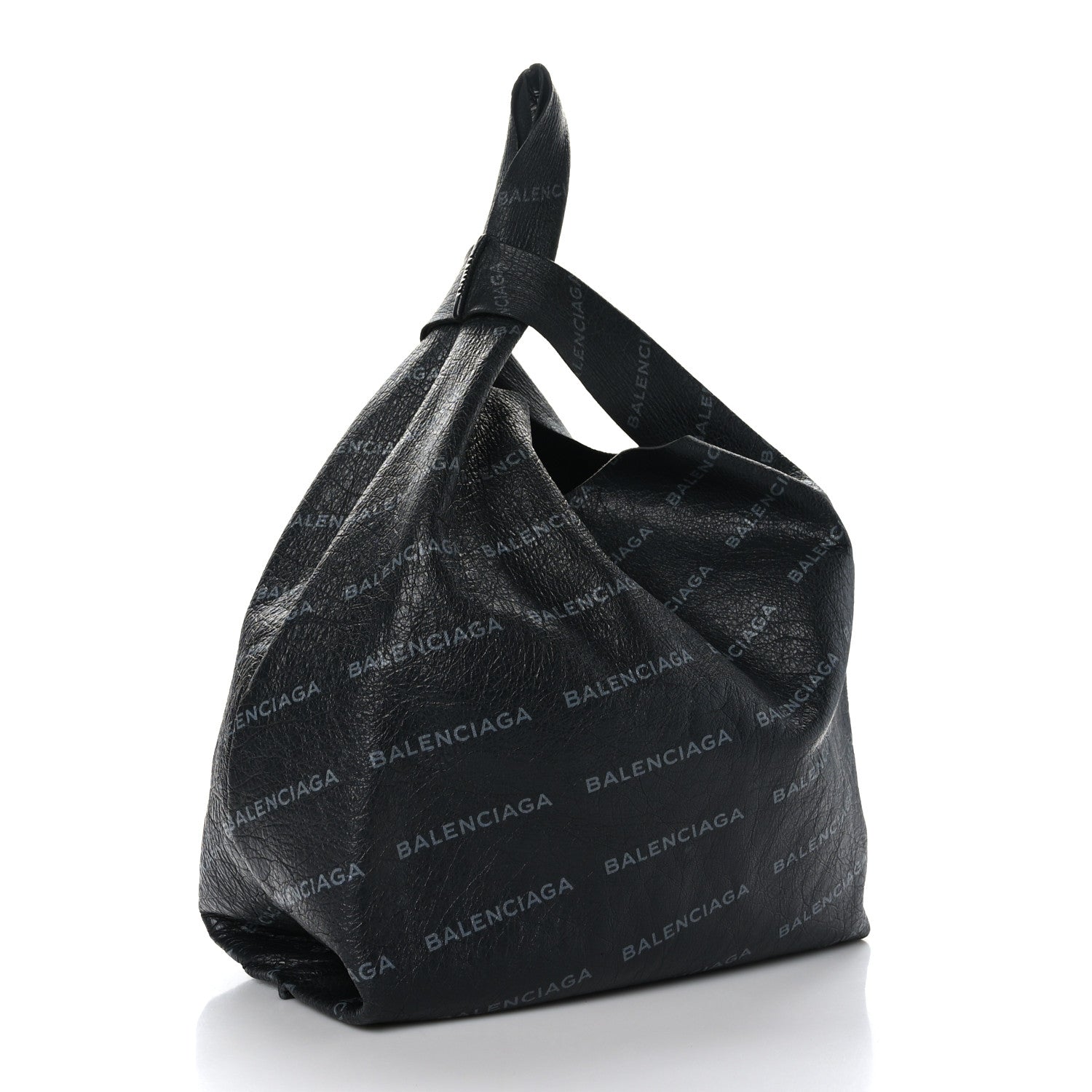 Balenciaga Agneau Arena Allover Logo Supermarket Shopper Gris Crayon 7 of 11