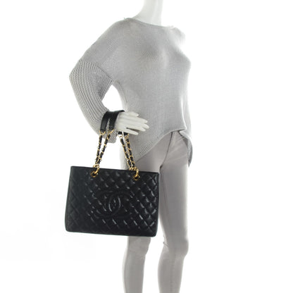 Chanel Caviar Quilted Grand Shopping Tote GST Black 2 of 7