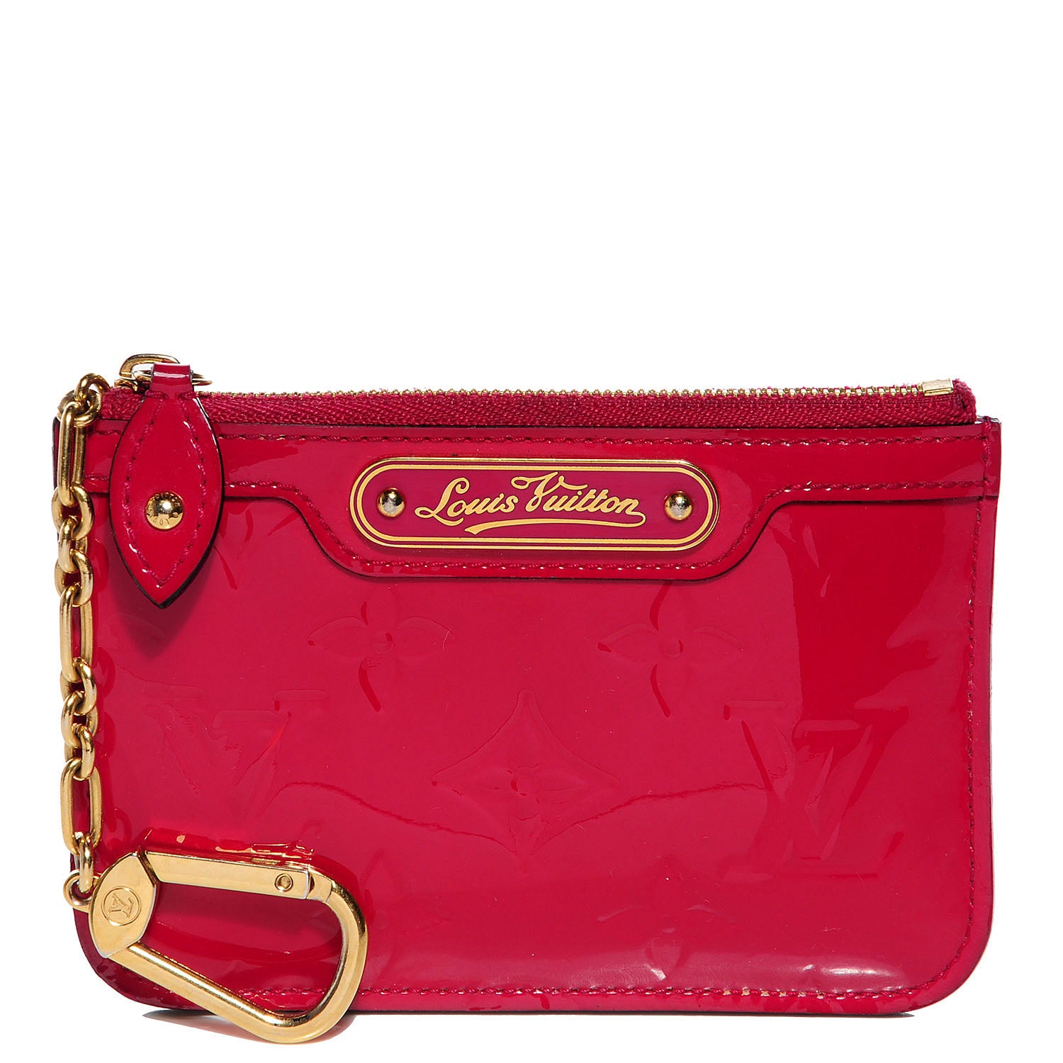 Louis Vuitton Vernis Key Pouch Rose Indien 1 of 7
