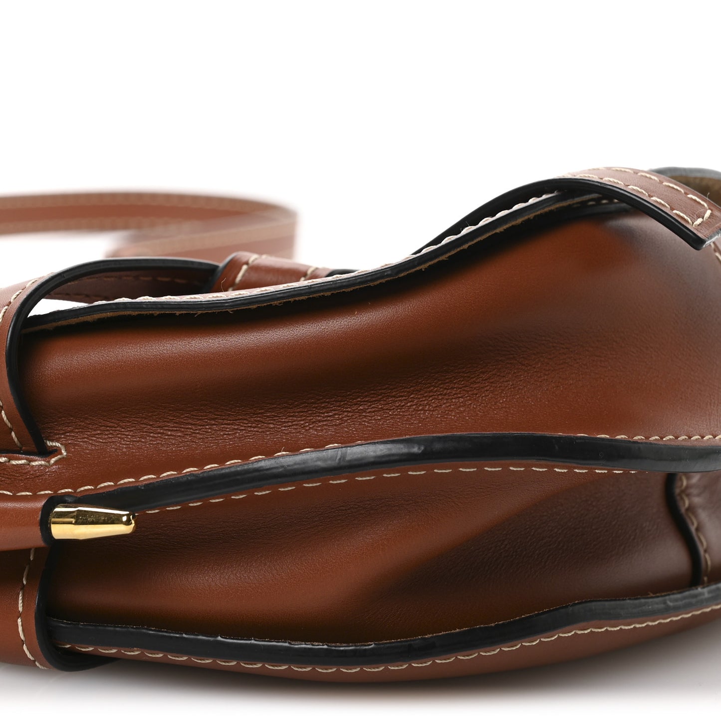 Calfskin Small Gate Crossbody Bag Rust