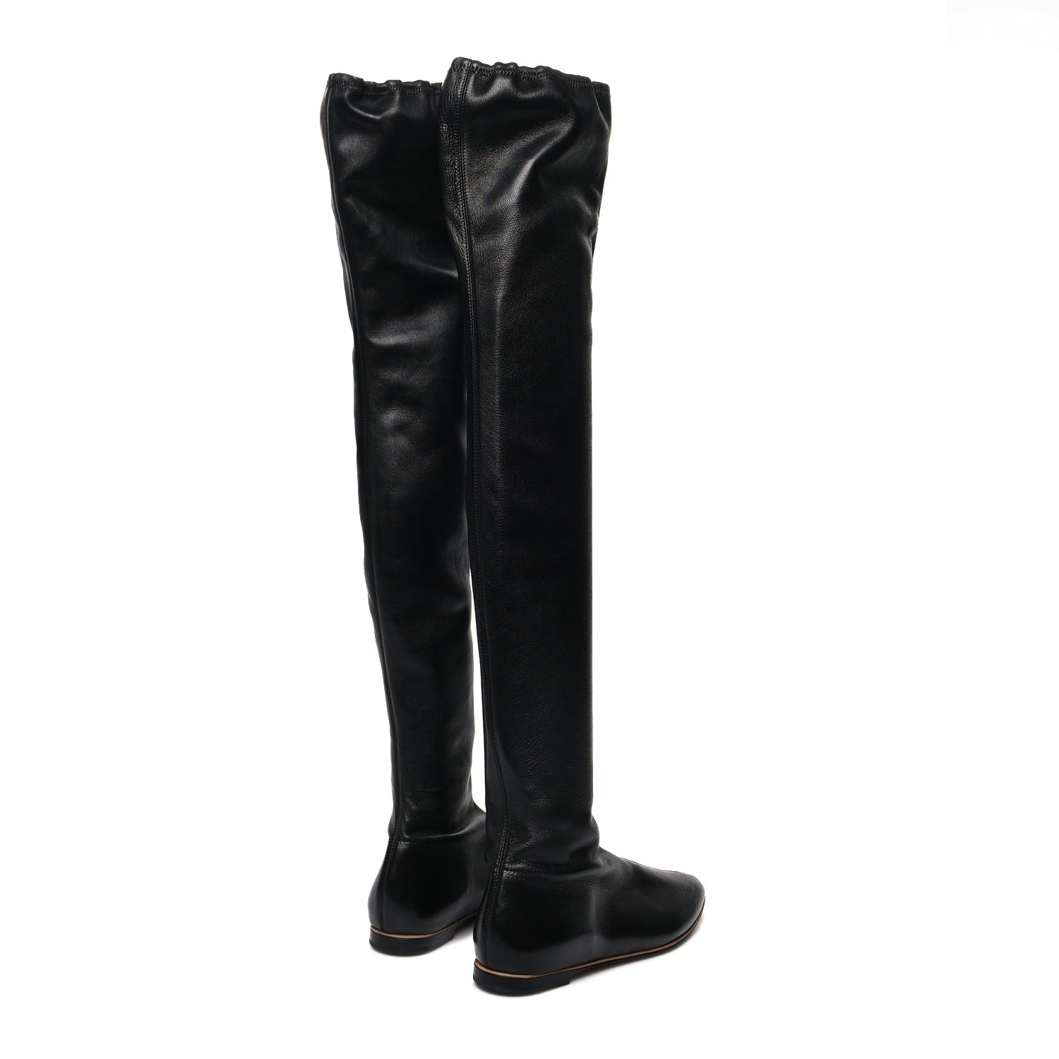Bottega Veneta Nappa Over The Knee Boots 37.5 Black 4 of 7