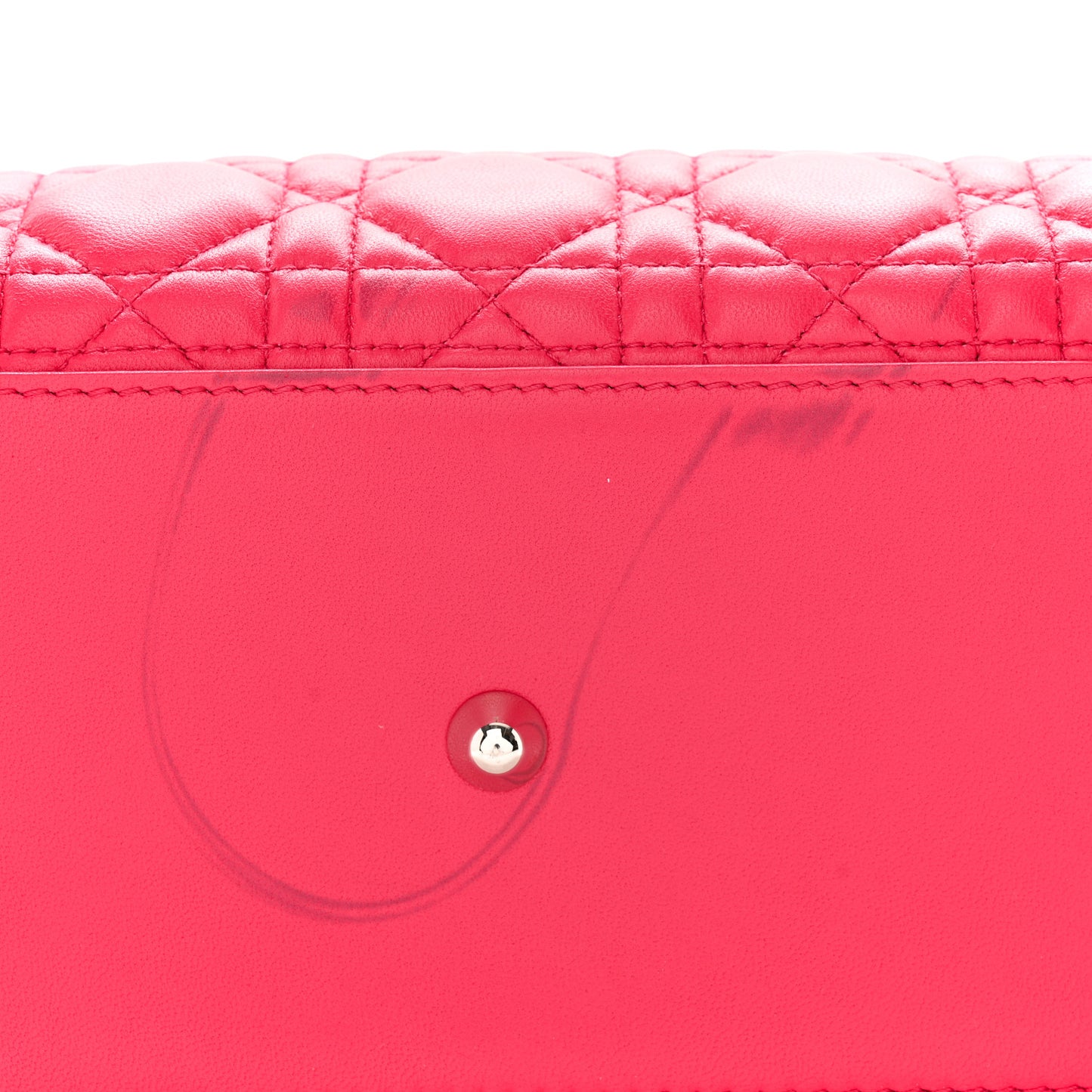 Lambskin Cannage Large Lady Dior Pink