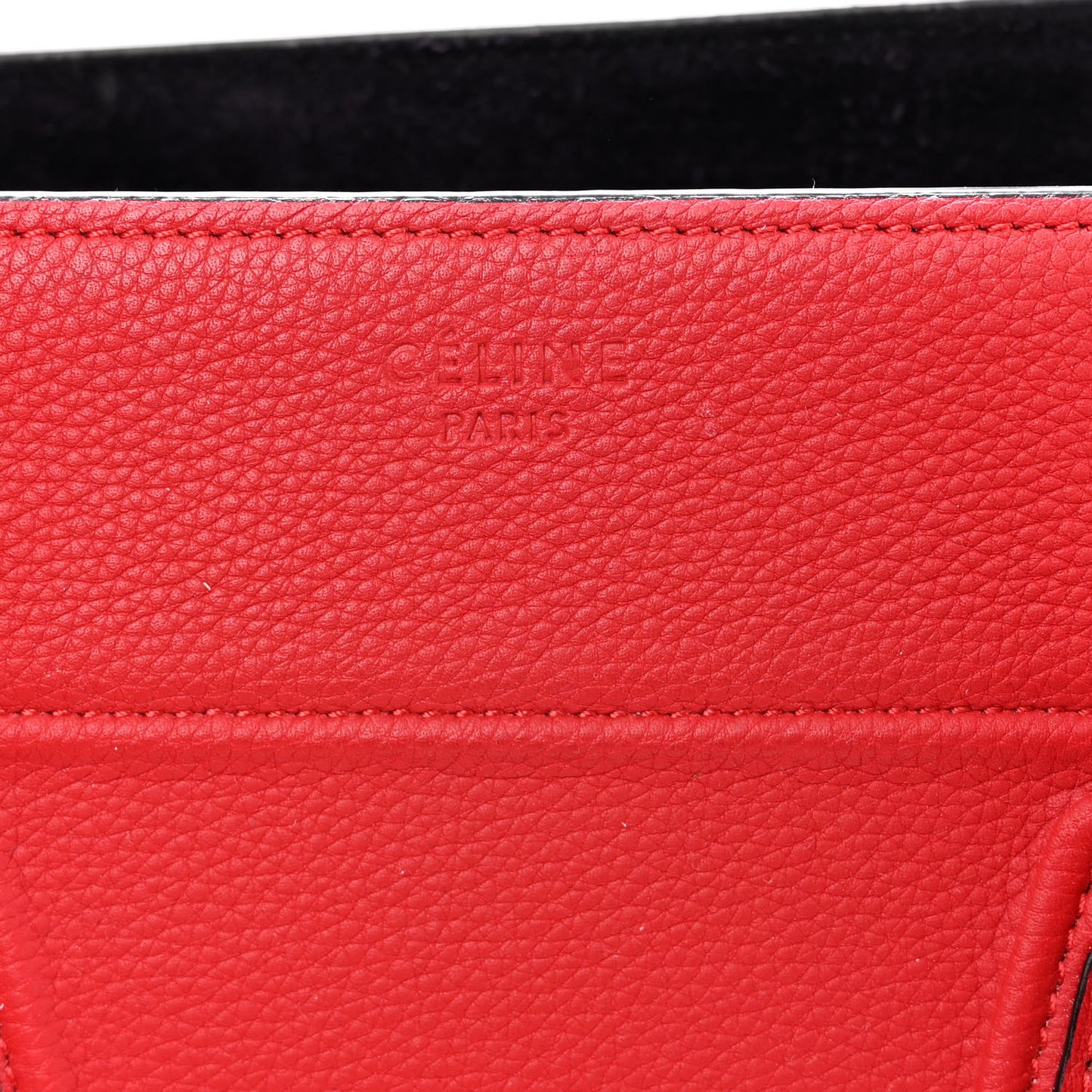 Baby Grained Calfskin Medium Phantom Luggage Carmin