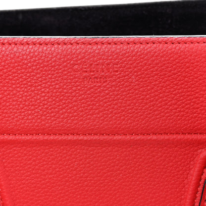 Celine Baby Grained Calfskin Medium Phantom Luggage Carmin 6 of 11