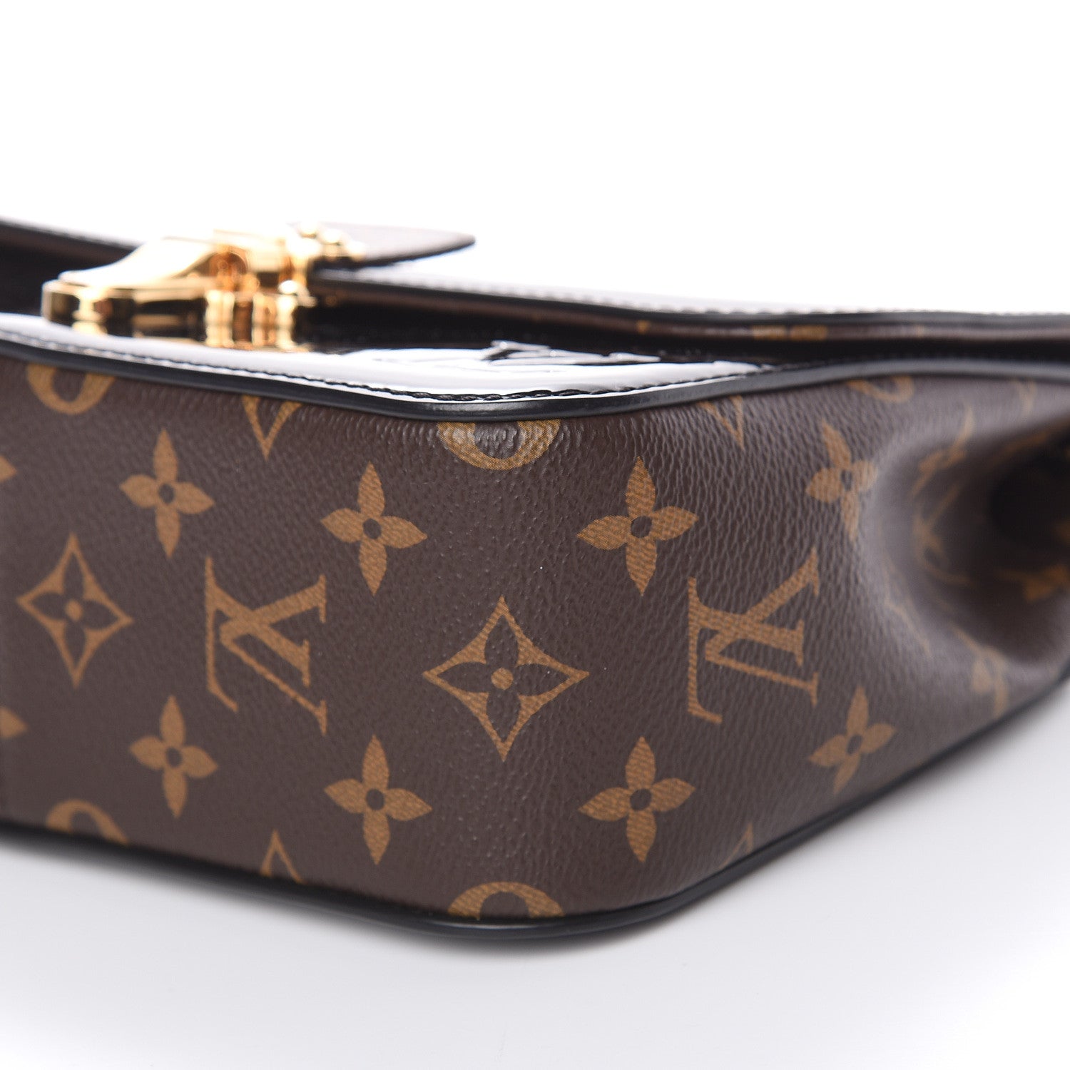 Louis Vuitton Patent Calfskin Monogram Cherrywood BB Black 7 of 15