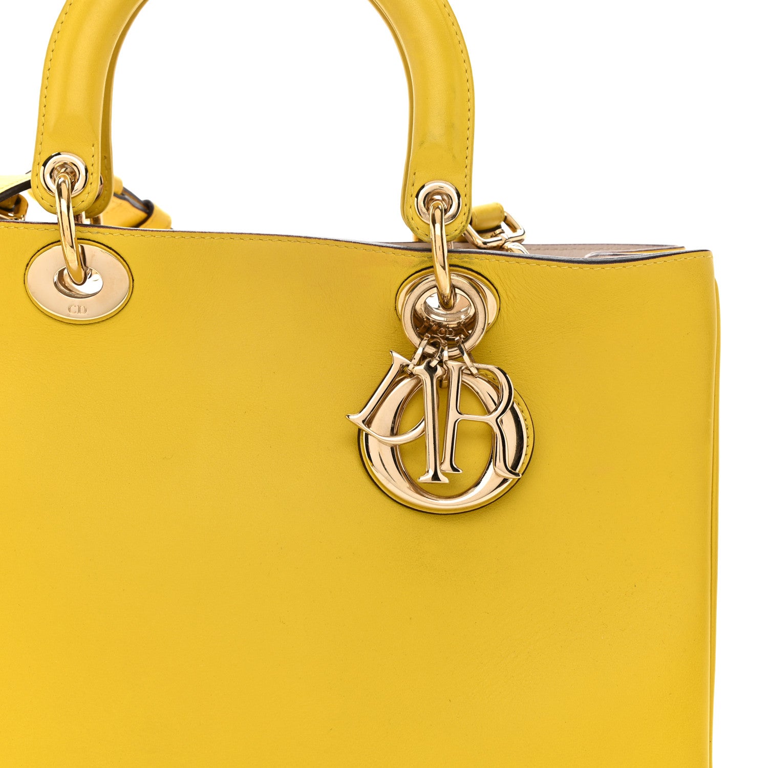 Christian Dior Smooth Calfskin Medium Diorissimo Tote Vert Acide 9 of 15