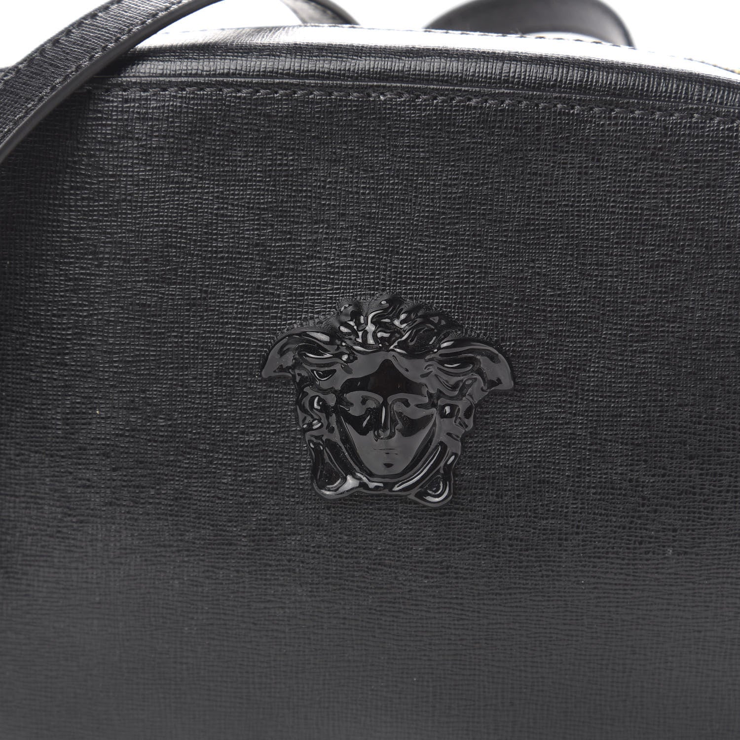 Versace Grained Calfskin Palazzo Camera Bag Black 9 of 9