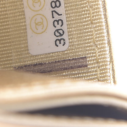 Chanel Metallic Aged Calfskin Quilted Card Holder Gold 7 of 8