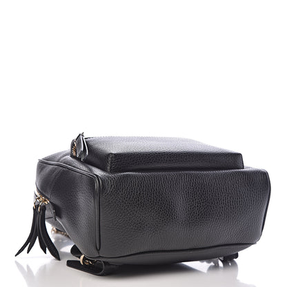 Gucci Pebbled Calfskin Soho Chain Backpack Black 4 of 10